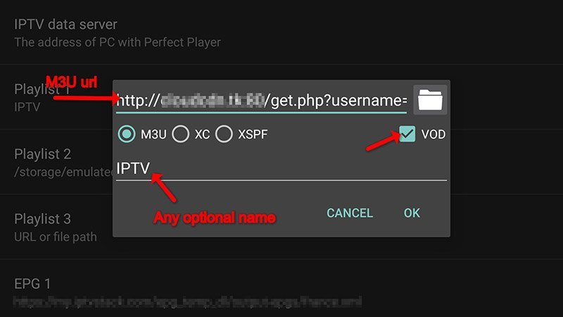 How can I configure Perfect Player for IPTV?