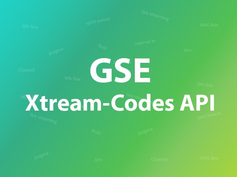 How can I set up IPTV on GSE using the Xtream-Codes API?