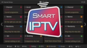 Smart IPTV – Stream Live TV on Your Smart Devices|Smart IPTV – Your Gateway to Internet Television Smart IPTV app interface displayed on a smart TV screen showing various channel options|Smart IPTV home screen with categorized live TV channels and electronic program guide
