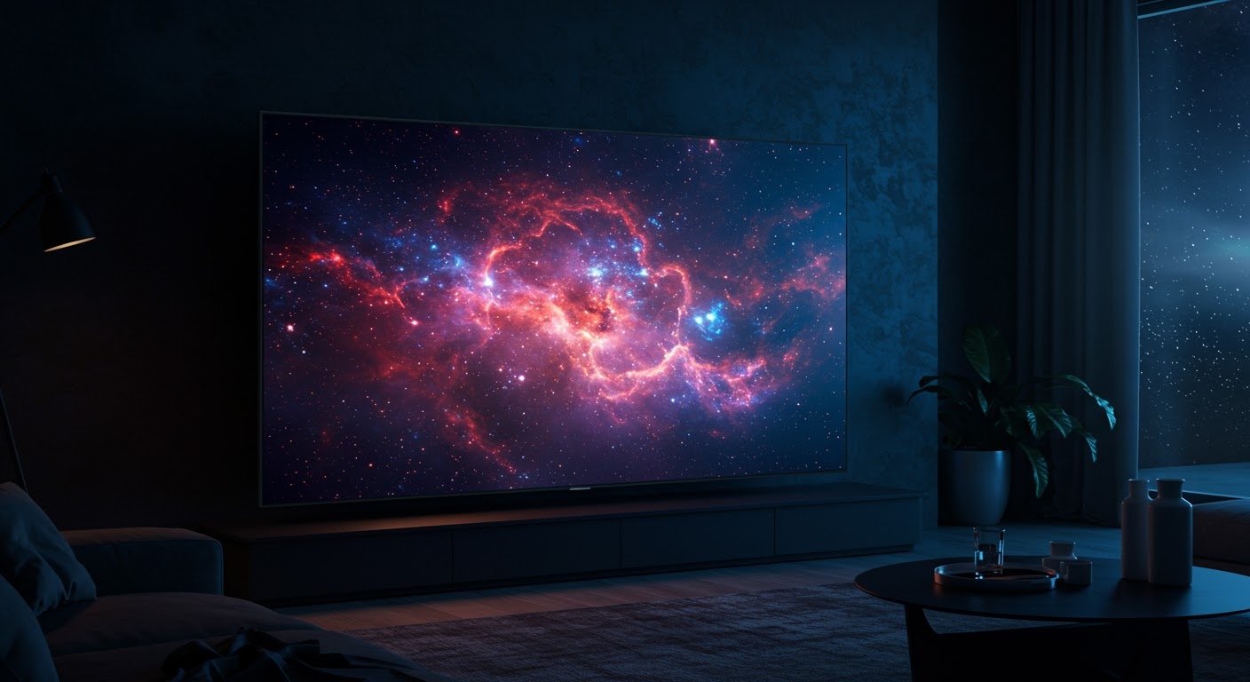 Step-by-Step: Optimizing for 4K UHD Streaming Success A detailed guide on optimizing for 4K UHD streaming, showing a high-resolution TV in a modern setting.
